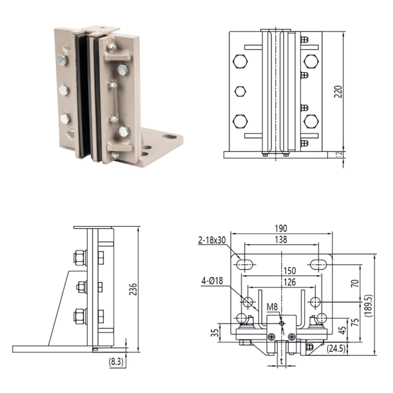 FKD-X12 Elevator Freight Elevator Guide Boots FKD-X12 Elevator Freight Elevator Guide Boots